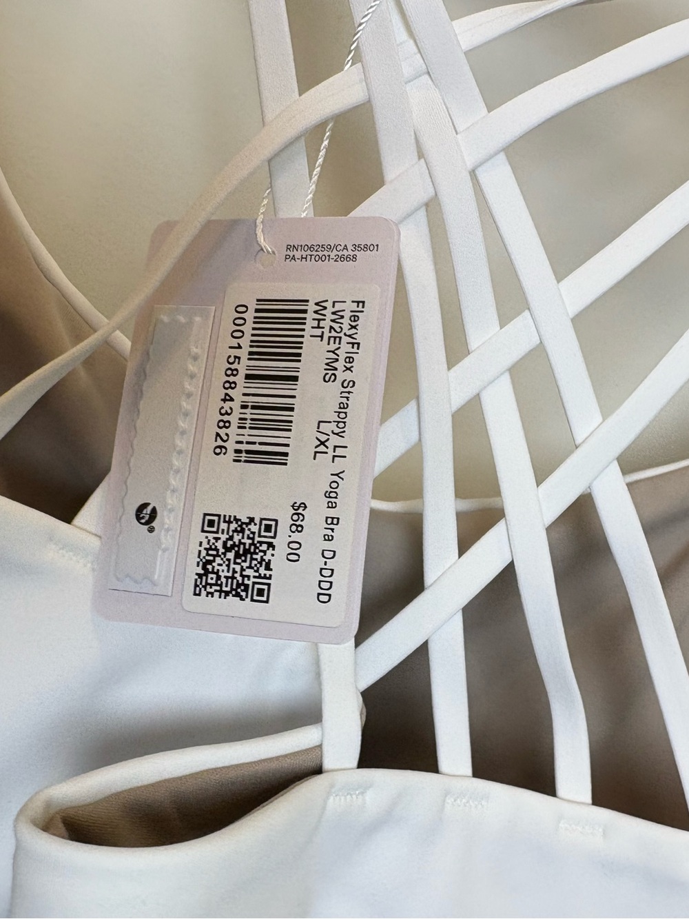 NWT Lululemon L/XL FlexyFlex Stappy Long Line Yoga Bra - Picture 4 of 5